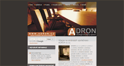 Desktop Screenshot of adron.cz