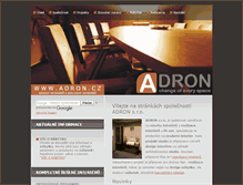 Tablet Screenshot of adron.cz